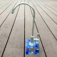 茶台移动茶几桌面水晶底座净水龙头净水器水龙头家用固定底座万向|水立方水晶底座+欧式龙头送弯头+胶垫