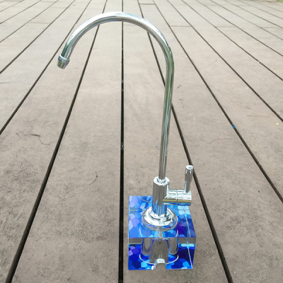 茶台移动茶几桌面水晶底座净水龙头净水器水龙头家用固定底座万向|水立方水晶底座+欧式龙头送弯头+胶垫