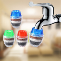 水龙头五层过滤器嘴自来水厨房净水家用滤水器五层节水防溅头|五个装混色