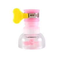 通用厨房水龙头防溅头嘴延伸器过滤器家用自来水花洒净水器节水器|粉色