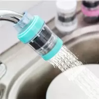 通用厨房自来水过滤器嘴净水器加长延伸水龙头防溅头净化家用花洒|5层(麦饭石适1.8-2.3直)3个