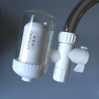 水龙头净水器防溅非直饮陶瓷滤芯家用厨房自来水过滤器新款|普通透明1机+6备用滤芯