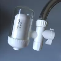 水龙头净水器防溅非直饮陶瓷滤芯家用厨房自来水过滤器新款|普通透明1机+8备用滤芯