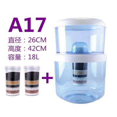 饮水机过滤桶净水桶家用厨房可加水净水器直饮过滤器立式台式通用|A17八层过滤+2个备用滤芯