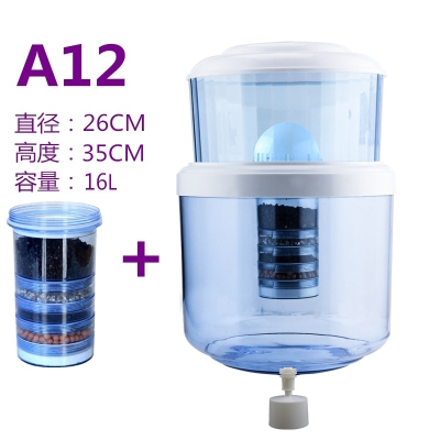饮水机过滤桶净水桶家用厨房可加水净水器直饮过滤器立式台式通用|A12七层过滤+1个备用滤芯