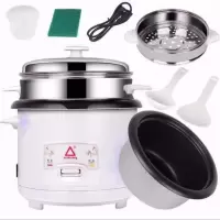 电饭煲5-6特价迷你宿舍电饭锅1-2小3-4人家用全自动升l|白色款 5L1-7人用送赠品送蒸笼
