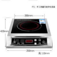 不锈钢平面电磁炉3500w商用电磁灶家用爆炒大功率电磁灶食堂饭店|4G加厚不锈钢平面