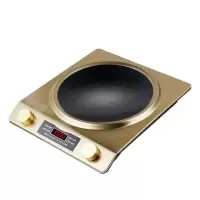 凹面电磁炉特价 家用智能大功率火锅电池炉爆炒菜3500w|金色3500单炉