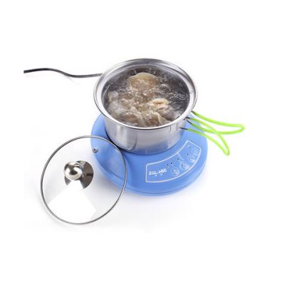 迷你小型电磁炉 家用热奶 小功率火锅炉煮茶泡茶炉 学生宿舍|C259单炉蓝色配1L折叠锅