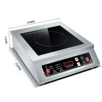 商用电磁炉3500w-4200w大功率煲汤炉家用特价火锅5000w爆炒灶|3500W平面全不锈钢电磁炉触摸款