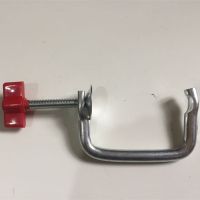 压面机固定夹面条机固定架手动手摇把夹子摇杆固定器通用型|中国红:固定夹1个