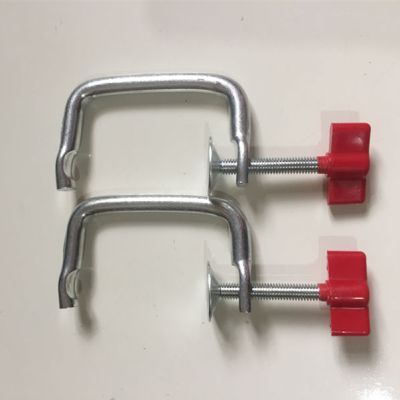 通用型手动压面机固定夹架面条机摇杆夹子家用手摇把压面机|富贵红:固定夹(2个)
