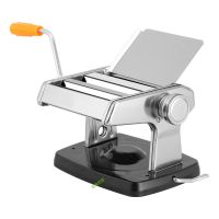 吸盘压面机家用面条机饺子皮机馄饨皮机不锈钢手动擀面机免固|普通吸盘两刀(本色)无赠品 买一送八[旗舰]+附带和面袋