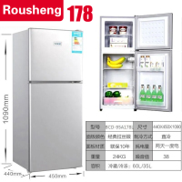 容生静音无霜双开门冰箱冷藏冷冻迷你小型家用宿舍出租房一级节能|双门RS178银色/三级能效高1.09米/加厚款