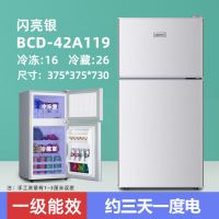 冰箱家用小型二人特价两门宿舍小冰箱单人迷你租房电冰箱双门|42A119银色双门节能款/一级能效