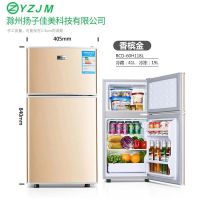 扬子佳美小冰箱冷藏冷冻节能宿舍单双三门32/42/80升小型家用冰箱|BCD-60H门搁架-金色