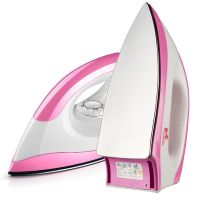 家用老式干烫电熨斗不沾板熨斗不加水熨斗除皱烫钻烫画手工电烫斗|粉色升级不锈钢底板