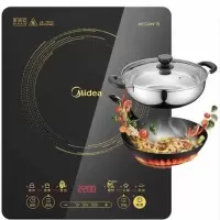电匀火家用面板触控智能超薄炒菜火锅电磁炉c21-ht2117hm|WH2202S带炒锅汤锅