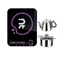 ed-f8电磁炉迷你茶炉小型火锅炉超薄触屏学生宿舍单人炉|F8+罗马壶+汤锅