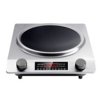 新款特价3500w凹面电磁炉家用大功率商用节能炒菜3000w电池炉凹型|拉丝银[3000W]