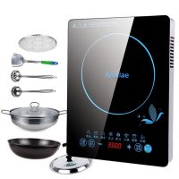 特价家用电磁炉3500w大功率3000w电磁炉旋钮电磁灶家用电饭煲|3500W套餐3(MC)不锈钢