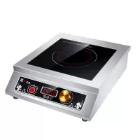 商用电磁炉3500w-4200w大功率煲汤炉家用特价火锅5000w爆炒灶|3500W平面全不锈钢电磁炉旋钮款