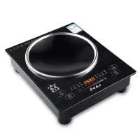 铁三角3500w凹面电磁炉家用炒菜炉火锅炉智|凹面经典黑3500W电磁炉-3年换新 电磁炉+炒锅锅铲盖+汤锅汤漏勺套餐4