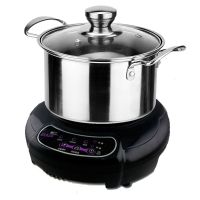 迷你电磁炉圆形家用小型煮茶泡茶炉1000w学生宿舍泡面火锅炉|H1+汤锅