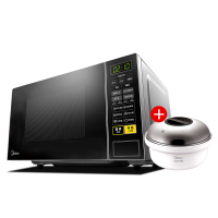 /微波炉智能电脑版家用m1-l213c 转盘式多功能 快捷速热|M1-L213C+蒸宝