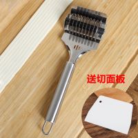 不锈钢切面器家用手动面条机压面机小型做面条的模具切面条刀神器|升级豪华款(送切面板)