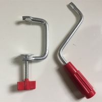 通用型手动压面机固定夹架面条机摇杆夹子家用手摇把压面机|富贵红:固定夹+手摇杆(1套)