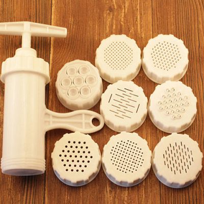 家用挤面器手动面条机厨房小型迷你压面器7个模具|升级版9个模具