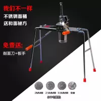 面条机家用手动饸饹机河捞机不锈钢压面条机河洛多功能小型饸烙机|电镀机身+不锈钢桶+4模(性价比款)
