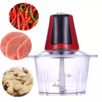 家用多功能电动料理机家用料理器绞肉机宝宝辅食机绞菜机碎肉机器|双速升级款（2升） 加二套刀片