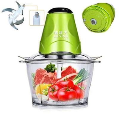 家用多功能电动料理机家用料理器绞肉机宝宝辅食机绞菜机碎肉机器|单速升级款(2升) 标配(机器自带一套刀)