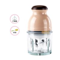 电动家用料理机宝宝婴儿辅食机多功能迷你食物研磨器搅拌机绞肉机|米色 加厚玻璃材质款