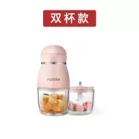 婴儿辅食机宝宝料理机多功能家用迷你榨汁搅拌机小型绞肉机|双杯双刀款(生熟分开)