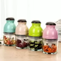 电动家用料理机宝宝婴儿辅食机多功能迷你食物研磨器搅拌机绞肉机|颜色随机(无赠品) 食品级PP材质款(买一送十)