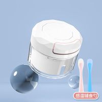宝宝辅食机工具套装婴儿手动迷你打泥神器小型水果研磨碗料理机器|纯净白+感温软勺2只