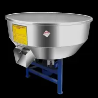 饲料搅拌机全自动拌料机养殖场设备50-500公斤小型家用塑料颗粒机|200kg380v3kw不锈钢