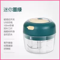 电动捣蒜机多功能宝宝辅食机家用蒜泥神器料理机小型搅拌机绞肉机|[旗舰款-北欧绿]