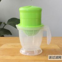 橙汁榨汁机家用厨房迷你学生宿舍手动搅拌压拧橙子西瓜挤水果汁器|绿色