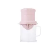 手动榨汁机家用榨汁器婴儿宝宝原汁机压汁器迷你炸果汁机榨橙汁|粉色