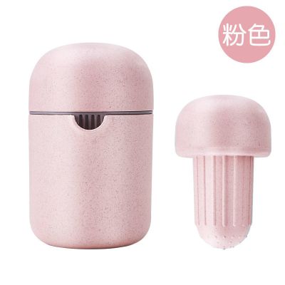 手动榨汁机小型简易便携式榨汁杯家用压榨器水果橙子柠檬挤压器|粉色(加厚两用机)