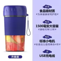 榨汁机家用水果小型全自动果蔬多功能炸果汁料理机便携迷你榨汁杯|蒂芙蓝[升级版]+USB线