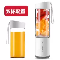 便携式家用榨汁机水果小型学生充电式迷你榨汁杯多功能榨汁机|升级款[玻璃双杯白色]80%推荐