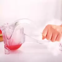 抖音网红手动榨汁机家用小型挤菜神器多功能手动榨汁机榨汁器便携|[高透明款]食品级PC材质