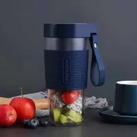 2020新款迷你榨汁机便携式豆浆机多功能usb充电榨汁杯电动果汁杯|双动力款[蓝色]
