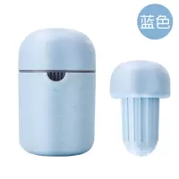 橙汁榨汁机 手动压橙汁器 家用水果小型榨汁杯炸果汁机柠檬榨汁器|麦秸秆-睿智蓝