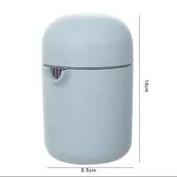 简易手动榨汁机小型便携式橙汁杯家用压榨器水果橙子柠檬榨汁器|天空蓝[榨汁四件套]